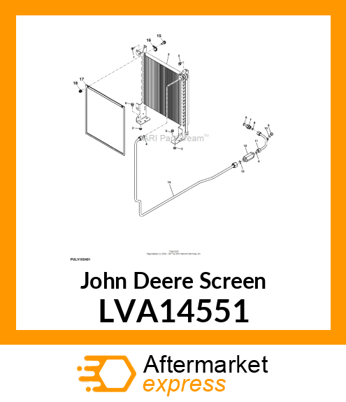 SCREEN, RADIATOR FLEXIBLE LVA14551