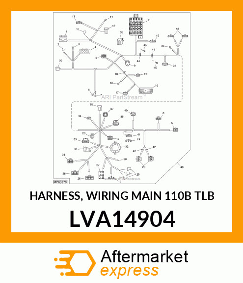 HARNESS, WIRING MAIN 110B TLB LVA14904