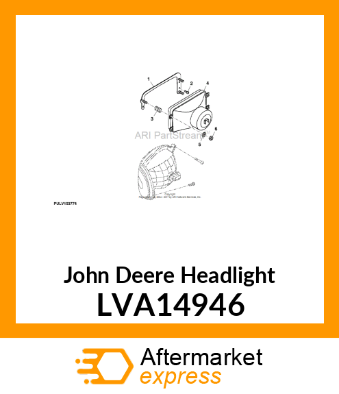 HEADLIGHT, EXPORT LVA14946