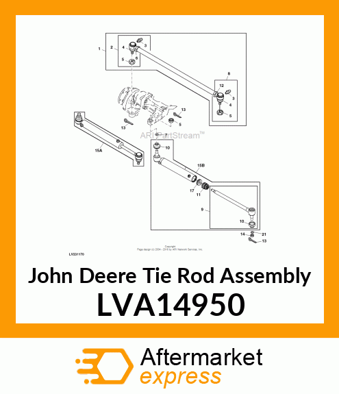 TIE ROD ASSEMBLY LVA14950