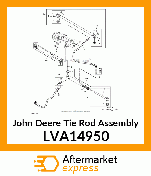 TIE ROD ASSEMBLY LVA14950