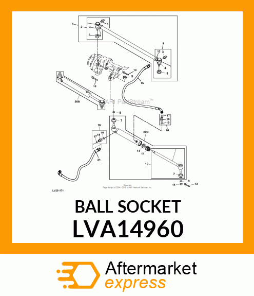 SOCKET, LH ASSEMBLY LVA14960