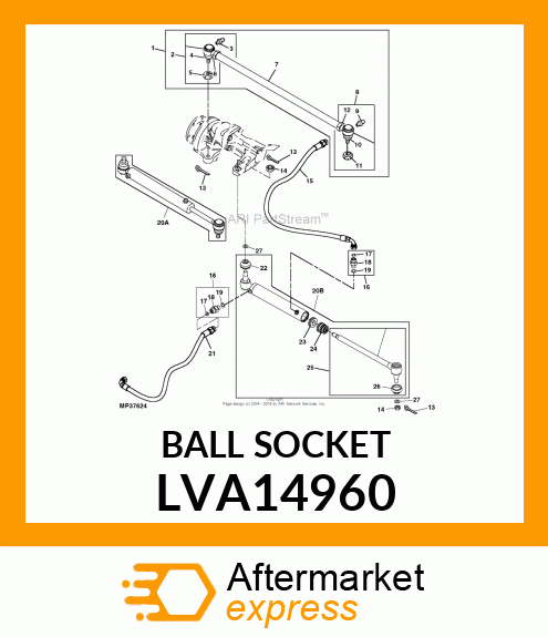 SOCKET, LH ASSEMBLY LVA14960