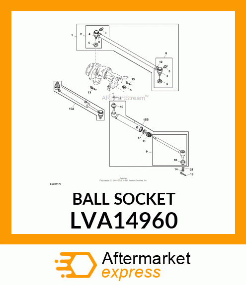 SOCKET, LH ASSEMBLY LVA14960