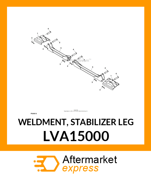 WELDMENT, STABILIZER LEG LVA15000