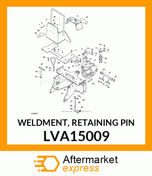 WELDMENT, RETAINING PIN LVA15009