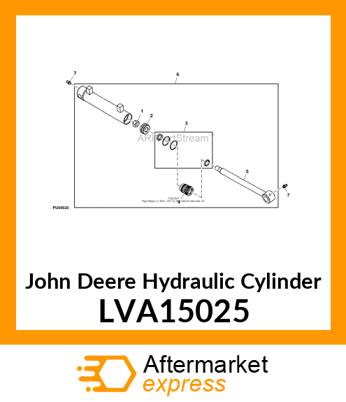 CYLINDER, HYDRAULIC, BUCKET LVA15025