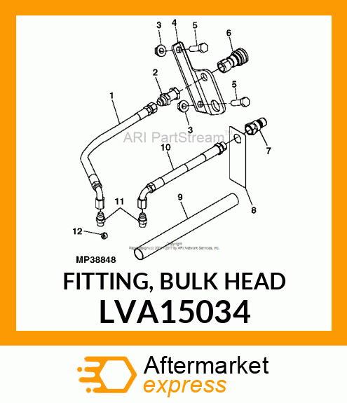 FITTING, BULK HEAD LVA15034