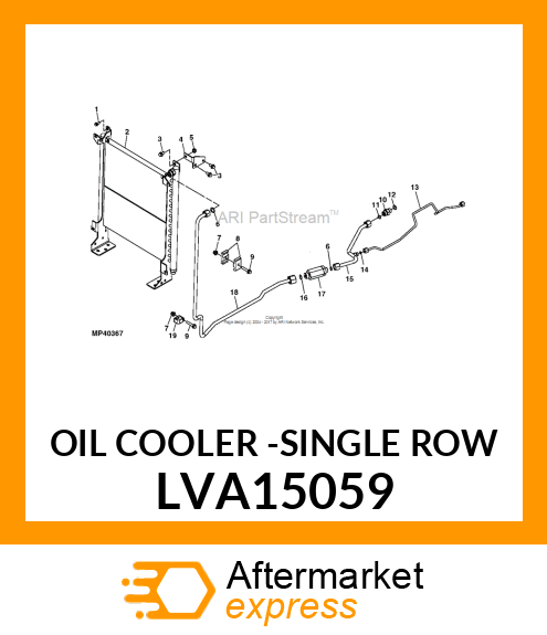 OIL COOLER LVA15059