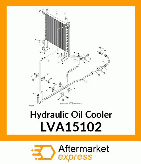 OIL COOLER, 4X20 IT4 LVA15102