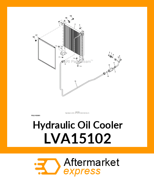 OIL COOLER, 4X20 IT4 LVA15102