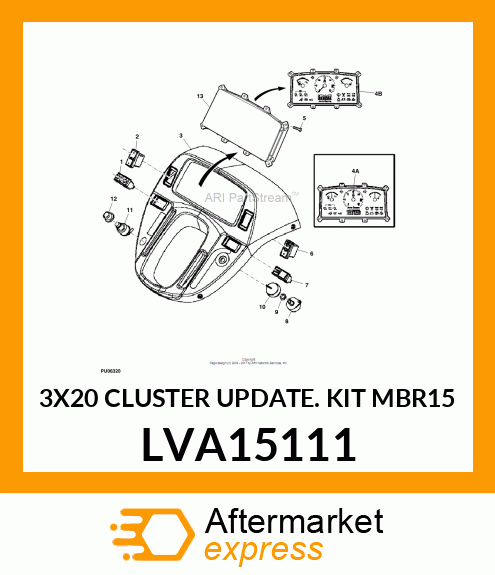 3X20 CLUSTER UPDATE KIT MBR15 LVA15111