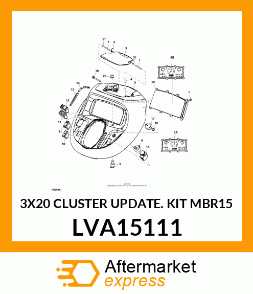 3X20 CLUSTER UPDATE KIT MBR15 LVA15111