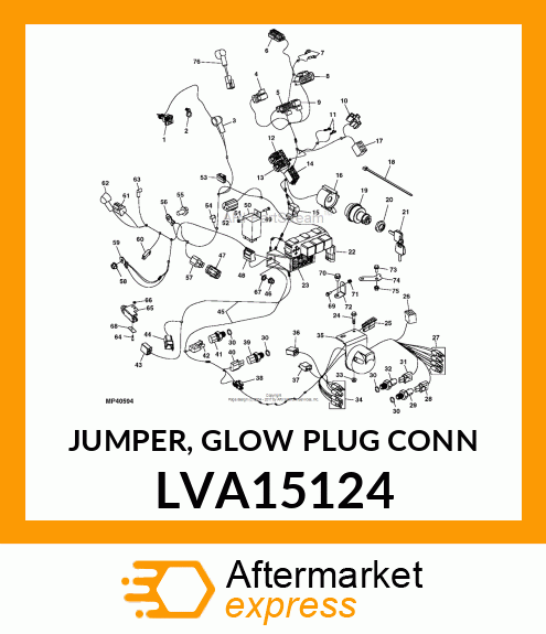 JUMPER, GLOW PLUG CONN LVA15124