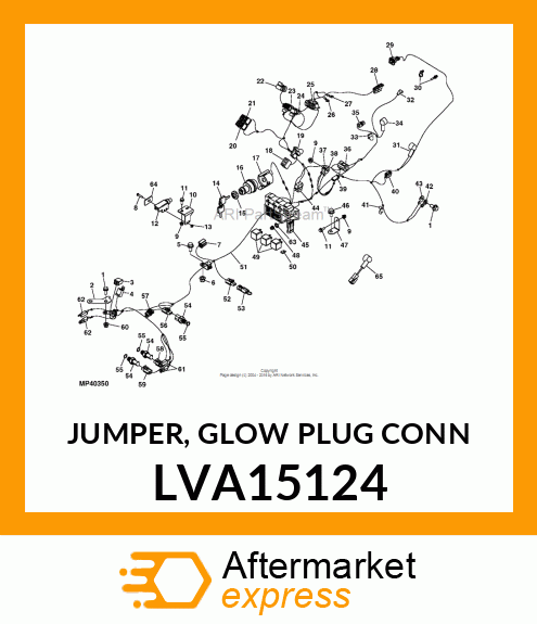 JUMPER, GLOW PLUG CONN LVA15124