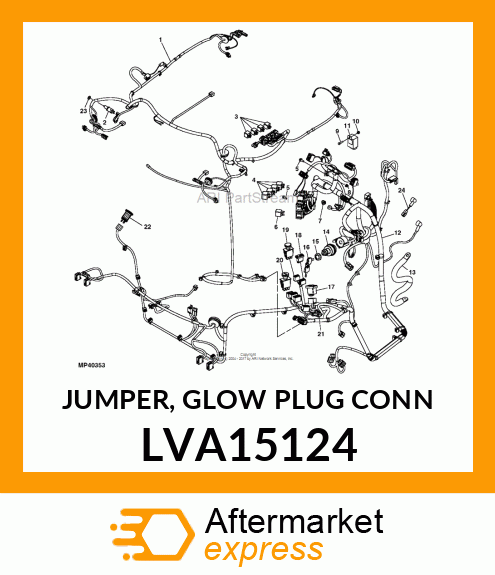 JUMPER, GLOW PLUG CONN LVA15124