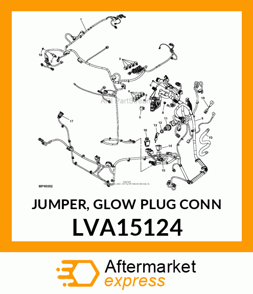 JUMPER, GLOW PLUG CONN LVA15124