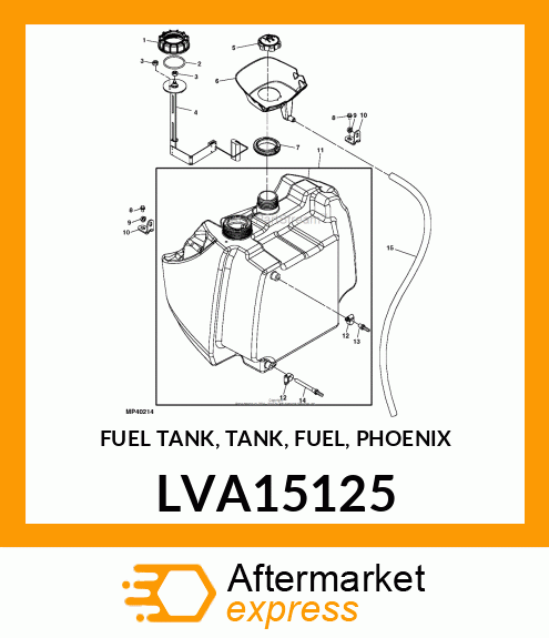 FUEL TANK, TANK, FUEL, PHOENIX LVA15125