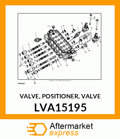 VALVE, POSITIONER, VALVE LVA15195