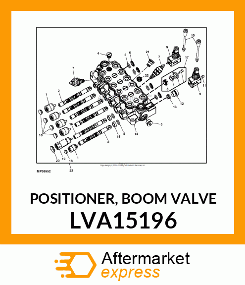 VALVE, POSITIONER, BOOM VALVE LVA15196