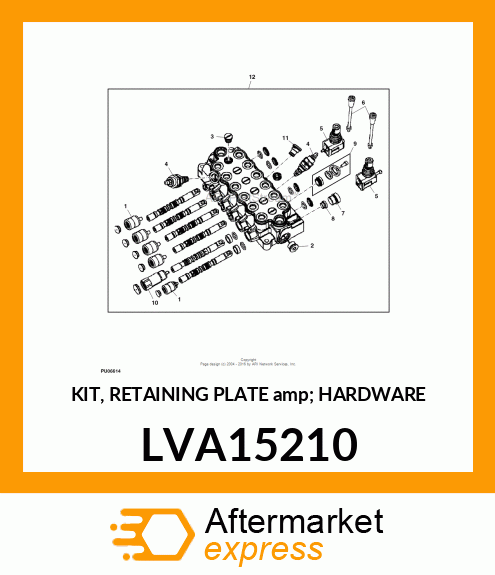 KIT, RETAINING PLATE amp; HARDWARE LVA15210