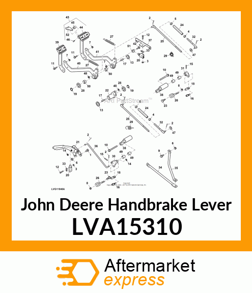 LEVER, HANDBRAKE LVA15310