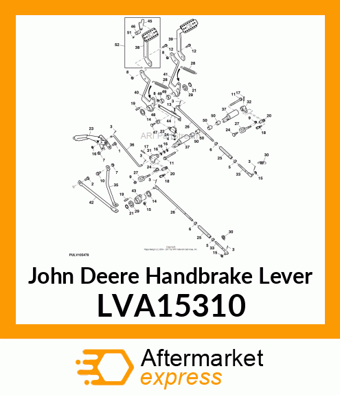 LEVER, HANDBRAKE LVA15310