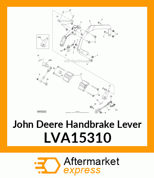 LEVER, HANDBRAKE LVA15310