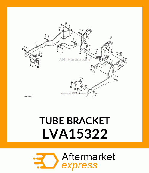 WELDMENT, MOUNT TUBE, RH (2305) LVA15322