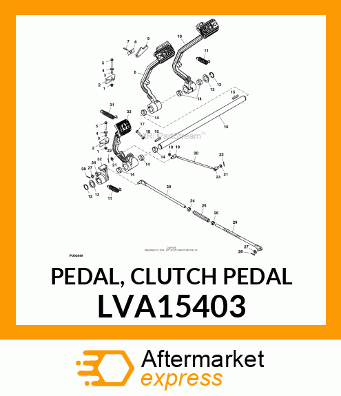 PEDAL, CLUTCH PEDAL LVA15403