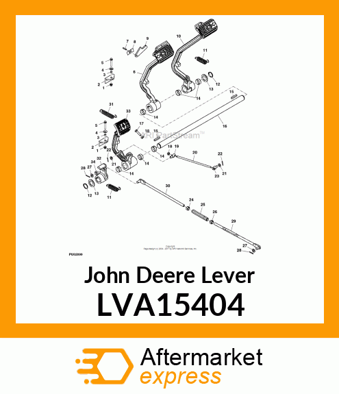 LEVER, BRAKE LVA15404