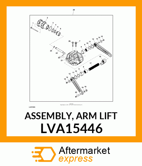 ASSEMBLY, ARM LIFT LVA15446