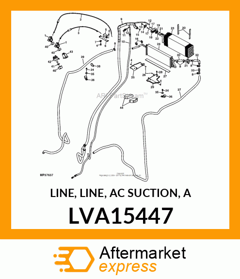 LINE, LINE, AC SUCTION, A LVA15447