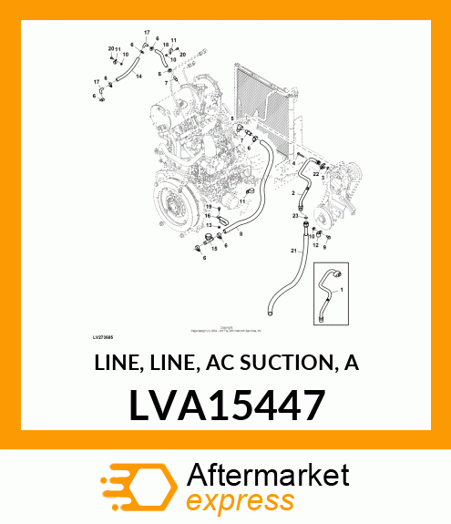 LINE, LINE, AC SUCTION, A LVA15447