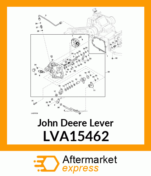 LEVER, POS INPUT ASM LVA15462