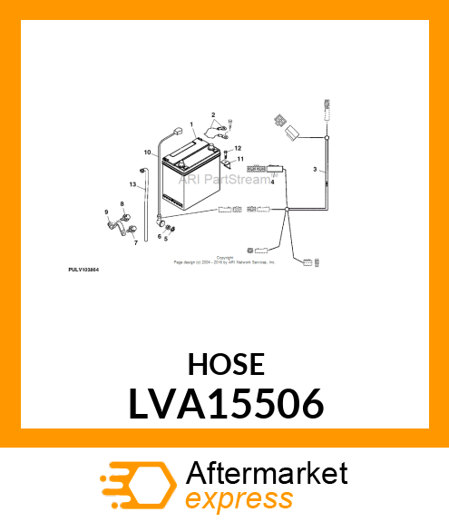 HOSE, BATTERY, 3X20 LVA15506