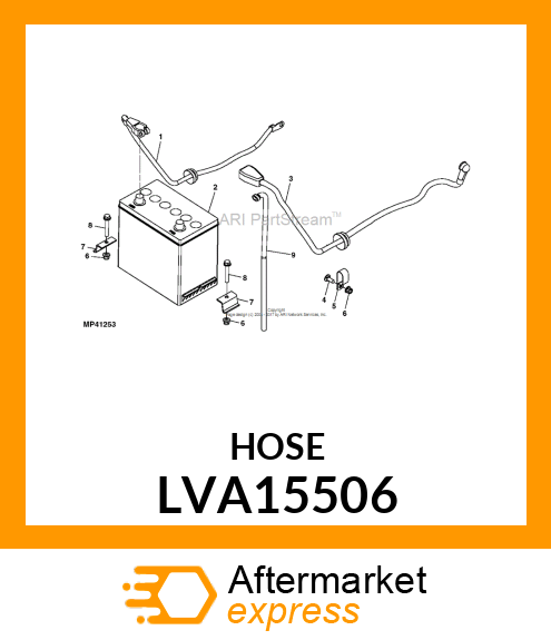 HOSE, BATTERY, 3X20 LVA15506