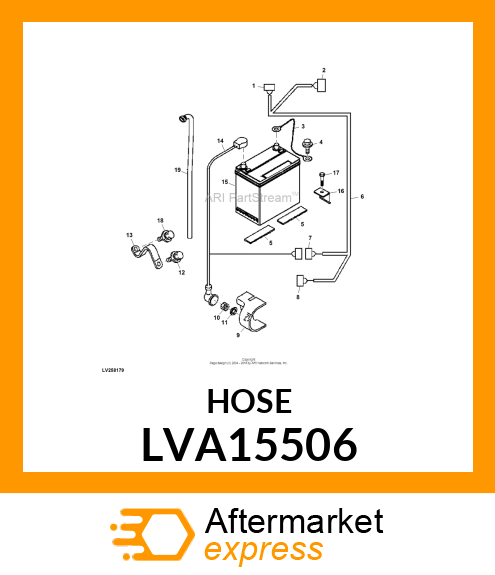 HOSE, BATTERY, 3X20 LVA15506