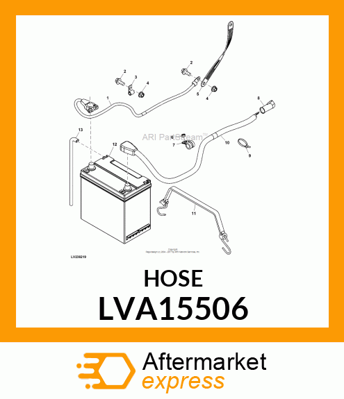 HOSE, BATTERY, 3X20 LVA15506