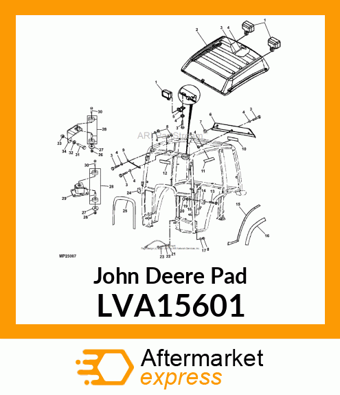 MOUNT, CAB ASSEMBLY LVA15601