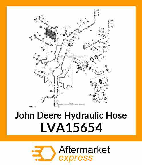 HYDRAULIC HOSE, HOSE, STEERING 32/3 LVA15654