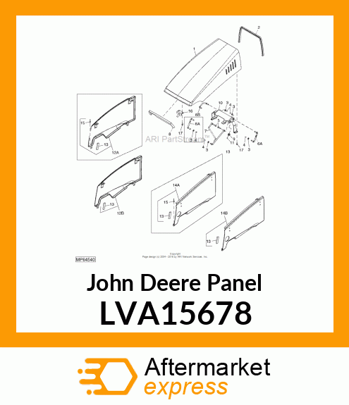 PANEL, ENGINE LH ASSEMBLY, TLB 110 LVA15678