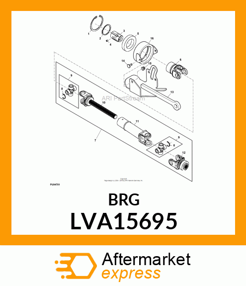 BEARING, BALL, SINGLE ROW LVA15695