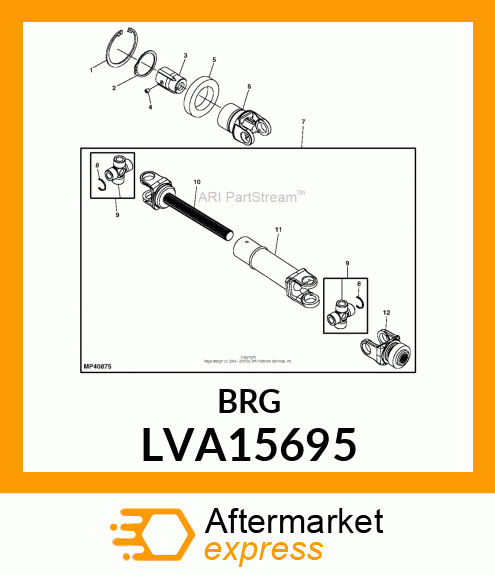 BEARING, BALL, SINGLE ROW LVA15695