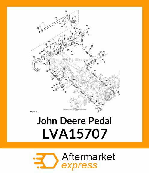 PEDAL, BRAKE, RIGHT LVA15707