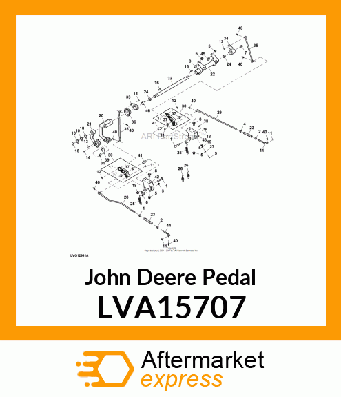 PEDAL, BRAKE, RIGHT LVA15707