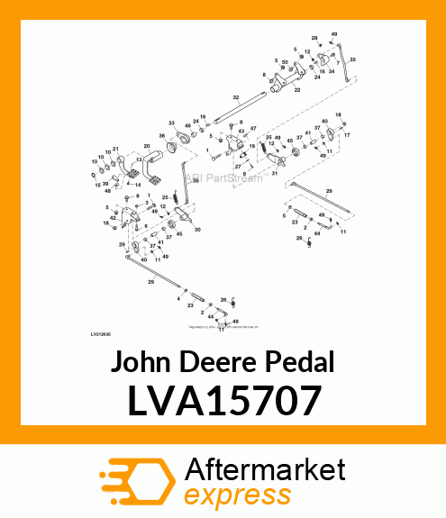 PEDAL, BRAKE, RIGHT LVA15707