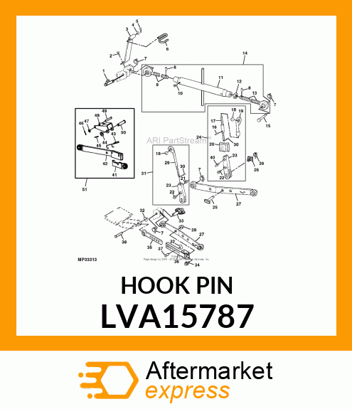 UPPER LINK ASSEMBLY LVA15787