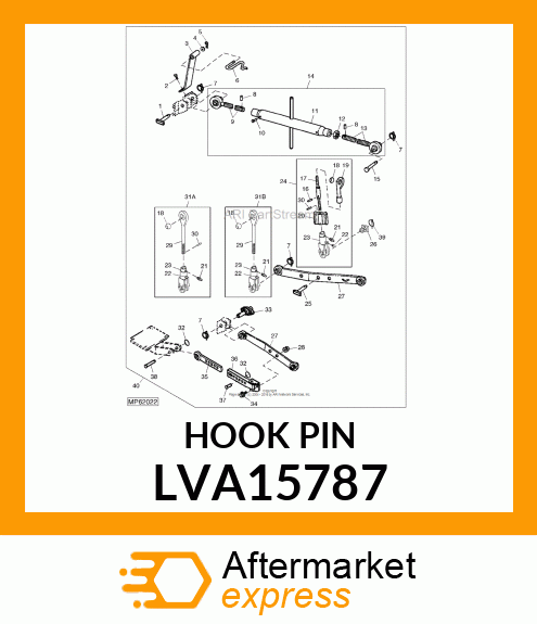 UPPER LINK ASSEMBLY LVA15787