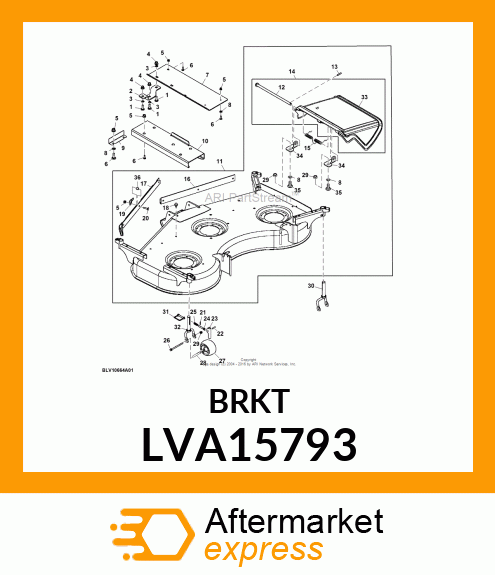 BRACKET, CLEVIS, OFFSET GAGE WELDED LVA15793